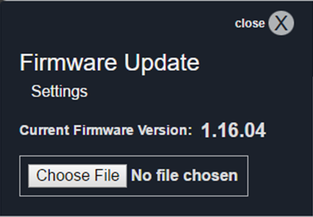 The Firmware Screen
