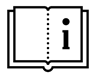 Symbol for document, manual, or quick start guide. Symbol for document, manual, or quick start guide.